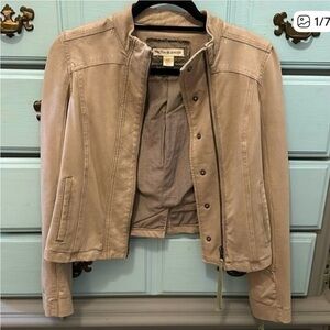 Peyton Jensen Khaki Zip Up Bomber Jacket